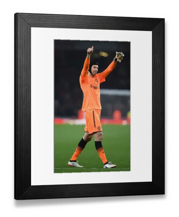 Framed Print : Petr Cech: Arsenal's Focused Goalkeeper Amidst Arsenal v West Bromwich Albion Tussle (2017-18) Framed Print : Petr Cech: Arsenal's Focused Goalkeeper Amidst Arsenal v West Bromwich Albion Tussle (2017-18)