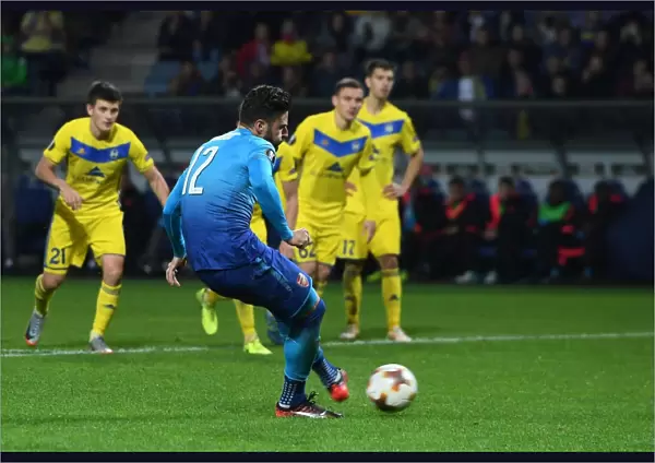 Olivier Giroud Scores Penalty: Arsenal's Victory over BATE Borisov in Europa League