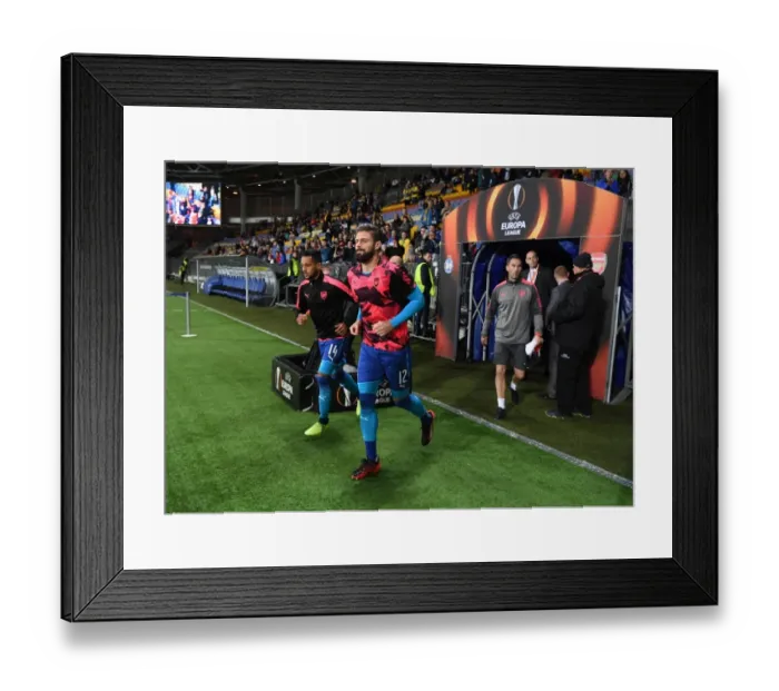 Framed Print : Arsenal Stars Olivier Giroud and Theo Walcott Before UEFA Europa League Clash vs. BATE Borisov Framed Print : Arsenal Stars Olivier Giroud and Theo Walcott Before UEFA Europa League Clash vs. BATE Borisov