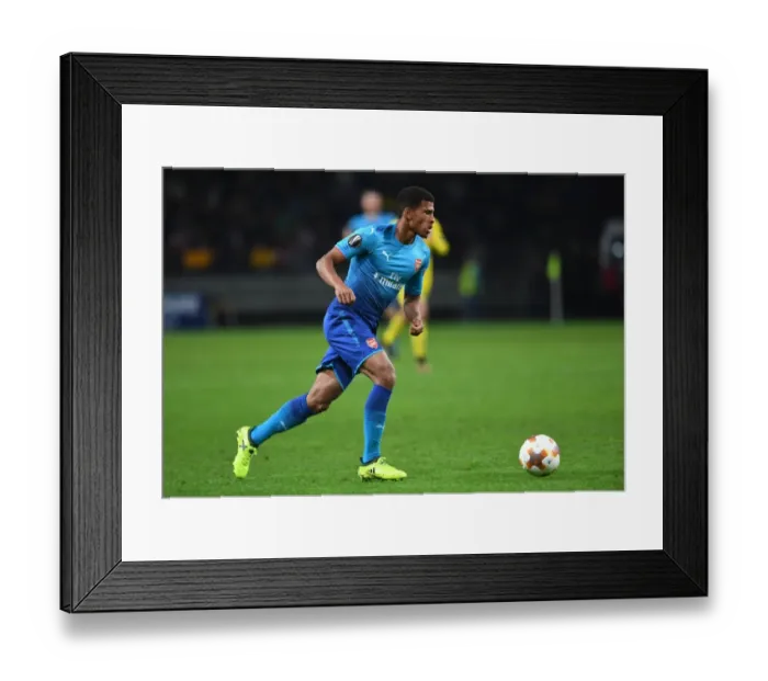 Framed Print : Marcus McGuane in Action: Arsenal's Europa League Clash at FC BATE Borisov, 2017-18 Framed Print : Marcus McGuane in Action: Arsenal's Europa League Clash at FC BATE Borisov, 2017-18