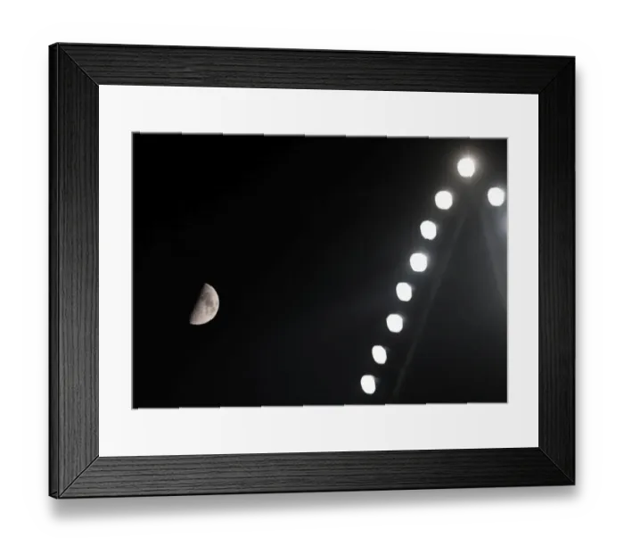 Framed Print : The Moon over BATE Borisov Arena: Arsenal vs FC BATE Europa League Clash, 2017 Framed Print : The Moon over BATE Borisov Arena: Arsenal vs FC BATE Europa League Clash, 2017