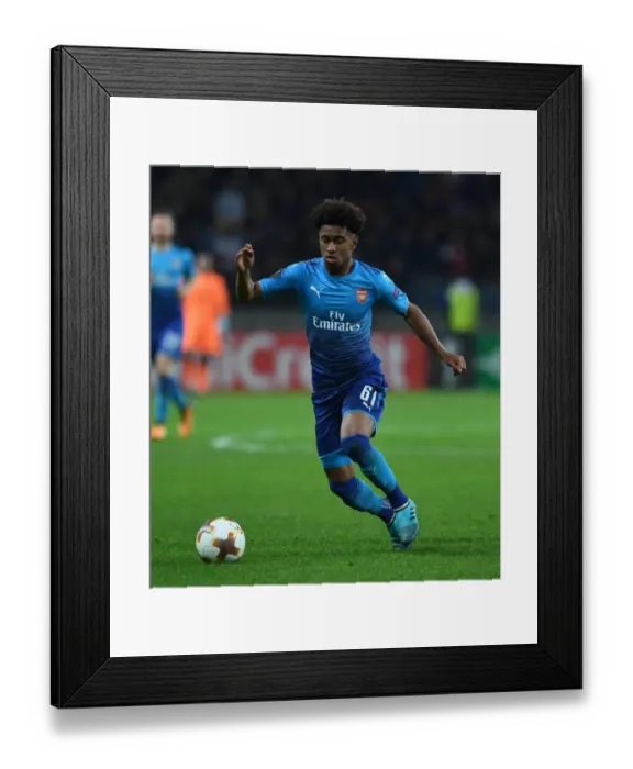 Framed Print : Reiss Nelson in Action: Arsenal's Europa League Clash at FC BATE Borisov (2017-18) Framed Print : Reiss Nelson in Action: Arsenal's Europa League Clash at FC BATE Borisov (2017-18)
