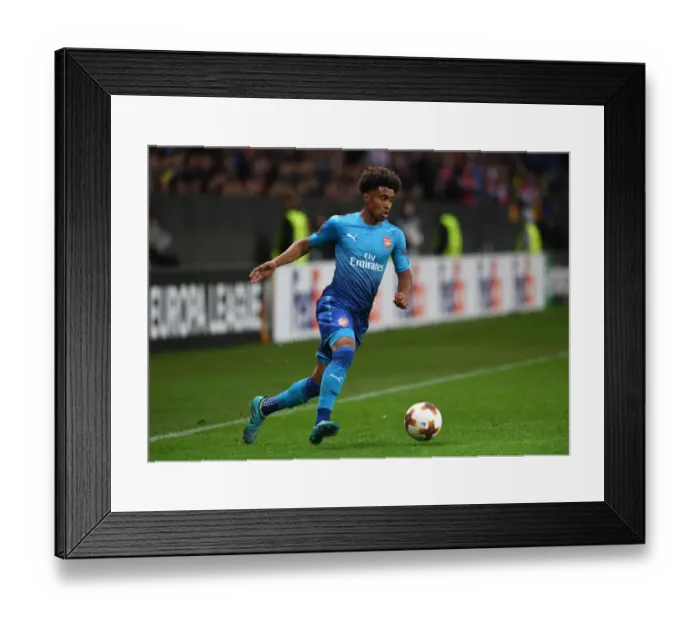 Framed Print : Reiss Nelson in Action: Arsenal vs. BATE Borisov, UEFA Europa League 2017-18 Framed Print : Reiss Nelson in Action: Arsenal vs. BATE Borisov, UEFA Europa League 2017-18