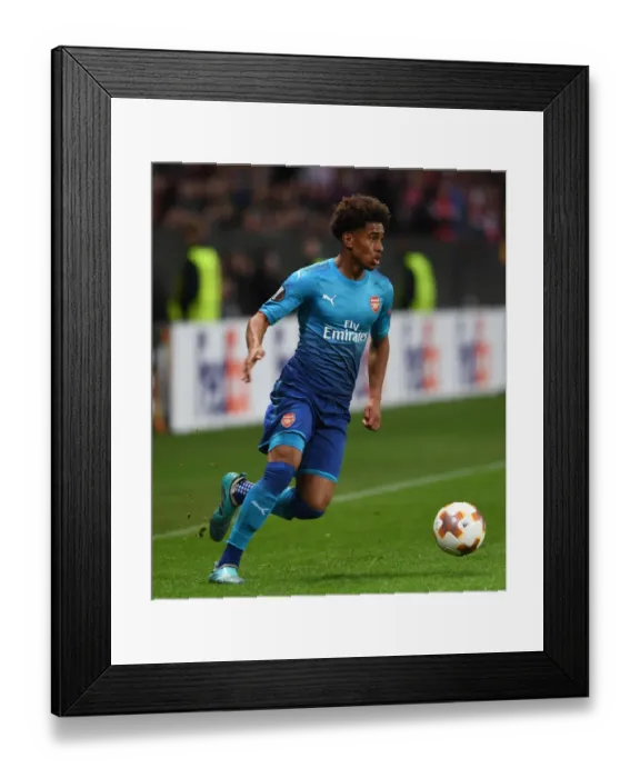 Framed Print : Reiss Nelson in Action: Arsenal's Europa League Clash at FC BATE Borisov (2017-18) Framed Print : Reiss Nelson in Action: Arsenal's Europa League Clash at FC BATE Borisov (2017-18)