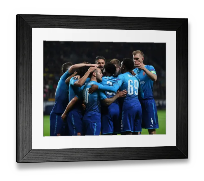 Framed Print : Jack Wilshere's Goal Celebration: Arsenal's Victory Over FC BATE Borisov in UEFA Europa League Framed Print : Jack Wilshere's Goal Celebration: Arsenal's Victory Over FC BATE Borisov in UEFA Europa League