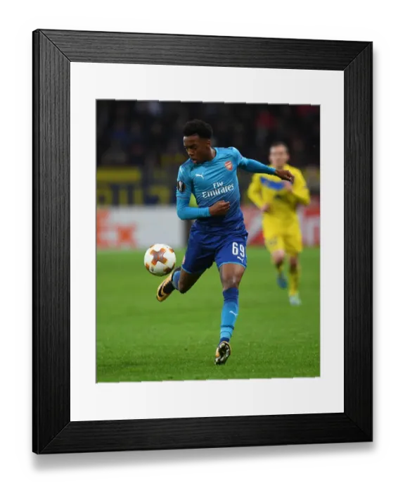 Framed Print : Joe Willock in Action: Arsenal's Europa League Battle at FC BATE Borisov (2017-18) Framed Print : Joe Willock in Action: Arsenal's Europa League Battle at FC BATE Borisov (2017-18)