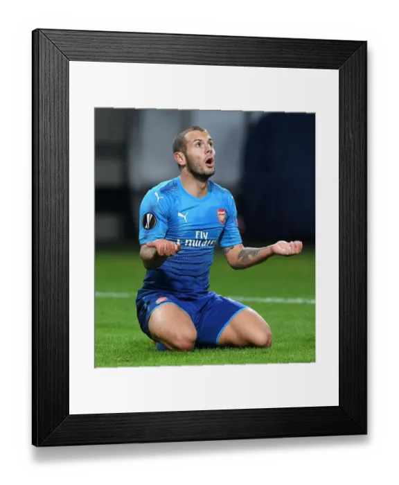 Framed Print : Jack Wilshere in Action: Arsenal vs. FC BATE Borisov, UEFA Europa League 2017-18 Framed Print : Jack Wilshere in Action: Arsenal vs. FC BATE Borisov, UEFA Europa League 2017-18