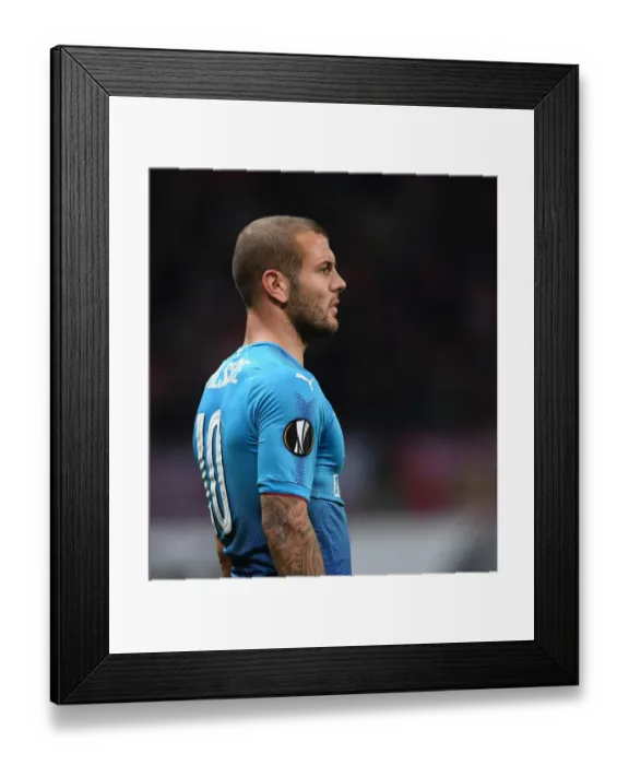 Framed Print : Jack Wilshere in Action: Arsenal vs. FC BATE Borisov, UEFA Europa League 2017-18 Framed Print : Jack Wilshere in Action: Arsenal vs. FC BATE Borisov, UEFA Europa League 2017-18