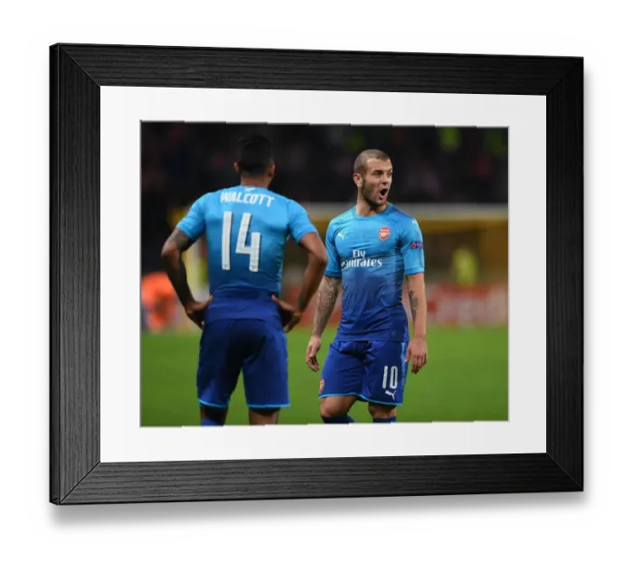 Framed Print : Jack Wilshere: Arsenal's Midfield Maestro Shines in UEFA Europa League Match vs. FC BATE Borisov