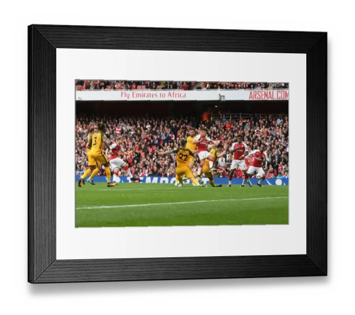 Framed Print : Nacho Monreal Scores Dramatic Winner for Arsenal Against Brighton & Hove Albion, 2017-18 Premier League Framed Print : Nacho Monreal Scores Dramatic Winner for Arsenal Against Brighton & Hove Albion, 2017-18 Premier League
