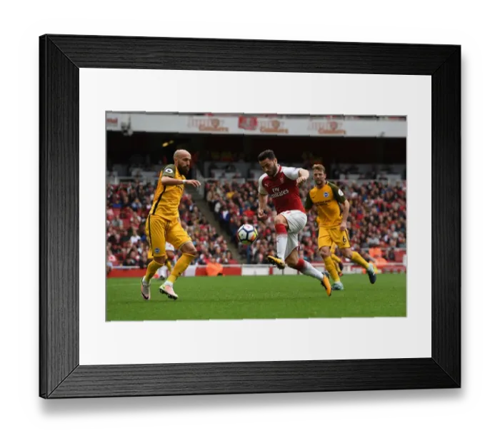 Framed Print : Intense Clash: Sead Kolasinac vs. Bruno Saltor in Arsenal vs. Brighton Premier League Match Framed Print : Intense Clash: Sead Kolasinac vs. Bruno Saltor in Arsenal vs. Brighton Premier League Match