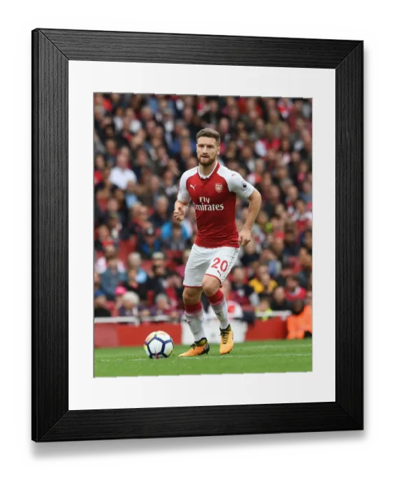Framed Print : Shkodran Mustafi: Arsenal's Defensive Shield Against Brighton & Hove Albion (2017-18) Framed Print : Shkodran Mustafi: Arsenal's Defensive Shield Against Brighton & Hove Albion (2017-18)