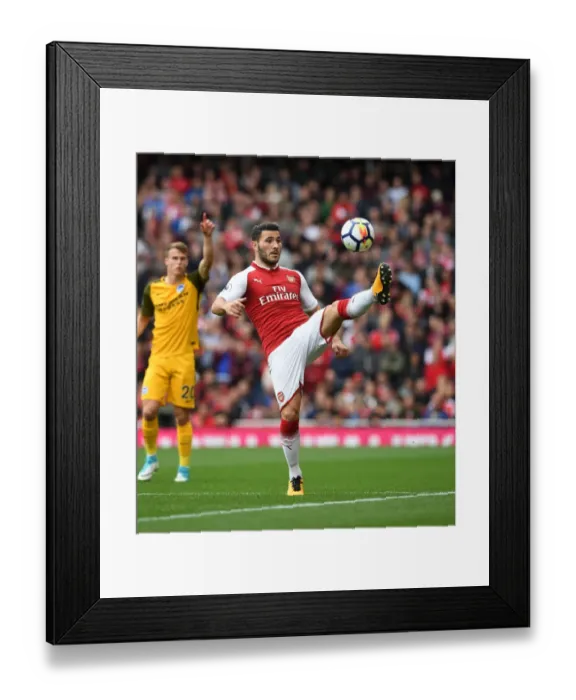 Framed Print : Sead Kolasinac: In Action for Arsenal Against Brighton & Hove Albion, Premier League 2017-18 Framed Print : Sead Kolasinac: In Action for Arsenal Against Brighton & Hove Albion, Premier League 2017-18