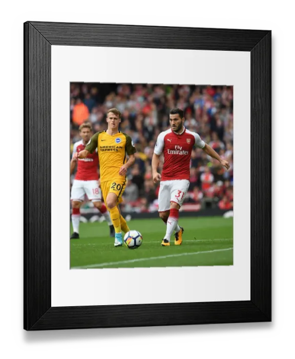 Framed Print : Clash at Emirates: Kolasinac vs. March in Arsenal's Battle with Brighton Framed Print : Clash at Emirates: Kolasinac vs. March in Arsenal's Battle with Brighton