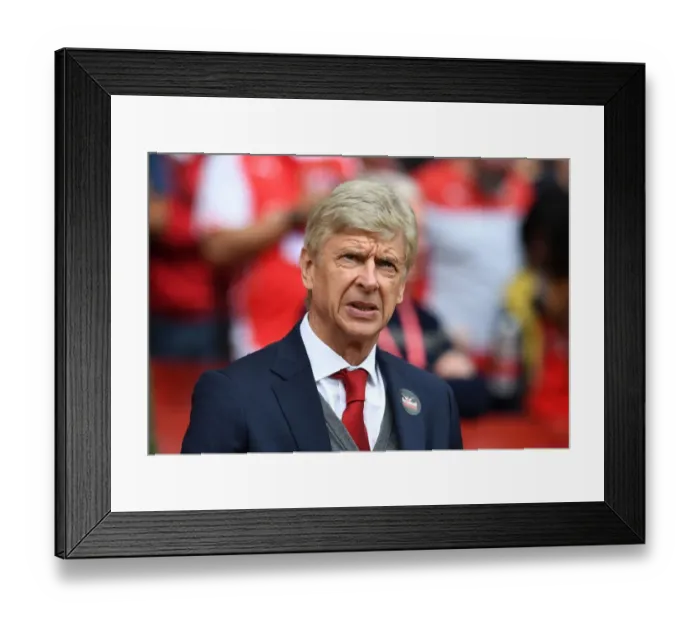 Framed Print : Arsene Wenger: Arsenal Manager before Arsenal vs. Brighton & Hove Albion (2017-18) Framed Print : Arsene Wenger: Arsenal Manager before Arsenal vs. Brighton & Hove Albion (2017-18)