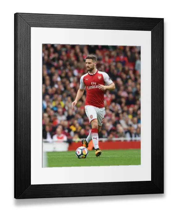 Framed Print : Shkodran Mustafi: Arsenal's Defensive Bulwark vs. Brighton & Hove Albion (2017-18)