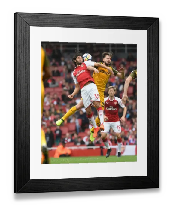 Framed Print : Clash of Midfielders: Elneny vs. Propper - Arsenal vs. Brighton & Hove Albion, 2017-18 Premier League Framed Print : Clash of Midfielders: Elneny vs. Propper - Arsenal vs. Brighton & Hove Albion, 2017-18 Premier League