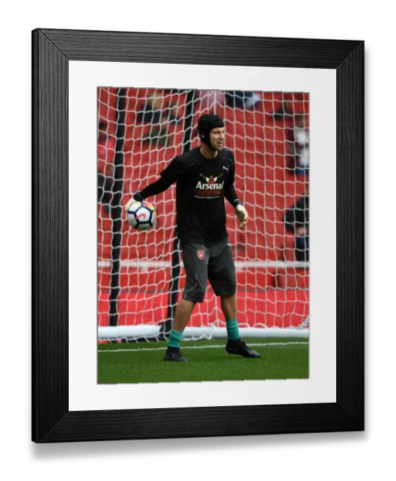 Framed Print : Petr Cech (Arsenal). Arsenal 2: 0 Brighton & Hove Albion. Premier League. Emirates Stadium
