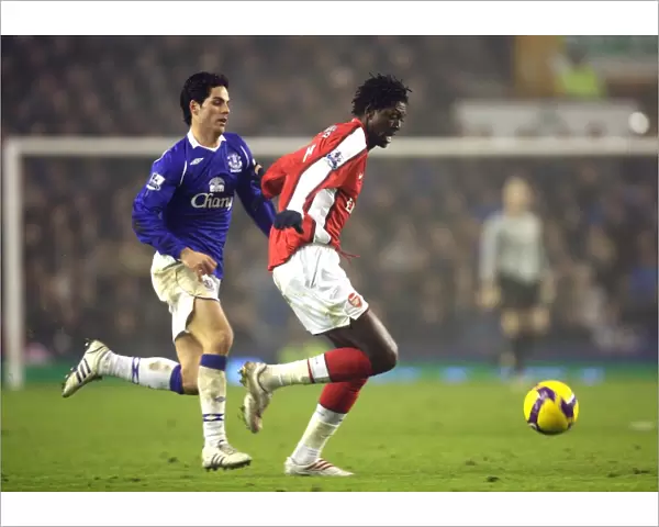 Emmanuel Adebayor (Arsenal) Mikel Arteta (Everton)