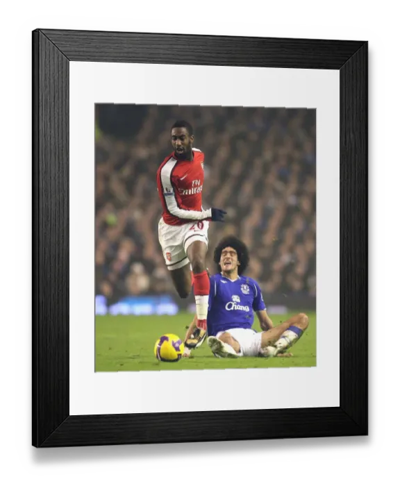 Framed Print : Djourou vs. Fellaini: The Intense Rivalry at Goodison Park, Everton vs. Arsenal, 2009 Framed Print : Djourou vs. Fellaini: The Intense Rivalry at Goodison Park, Everton vs. Arsenal, 2009
