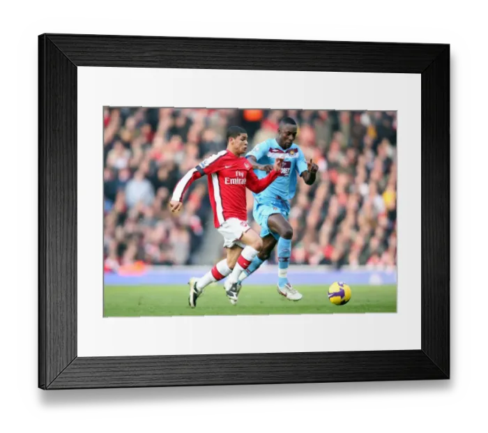Framed Print : Denilson (Arsenal) Carlton Cole (West Ham) Framed Print : Denilson (Arsenal) Carlton Cole (West Ham)