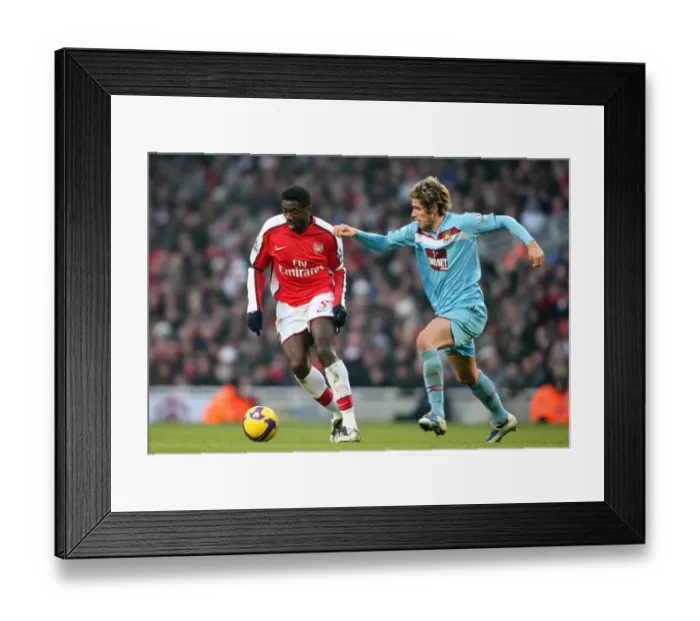 Framed Print : Kolo Toure (Arsenal) Valon Behrami (West Ham)