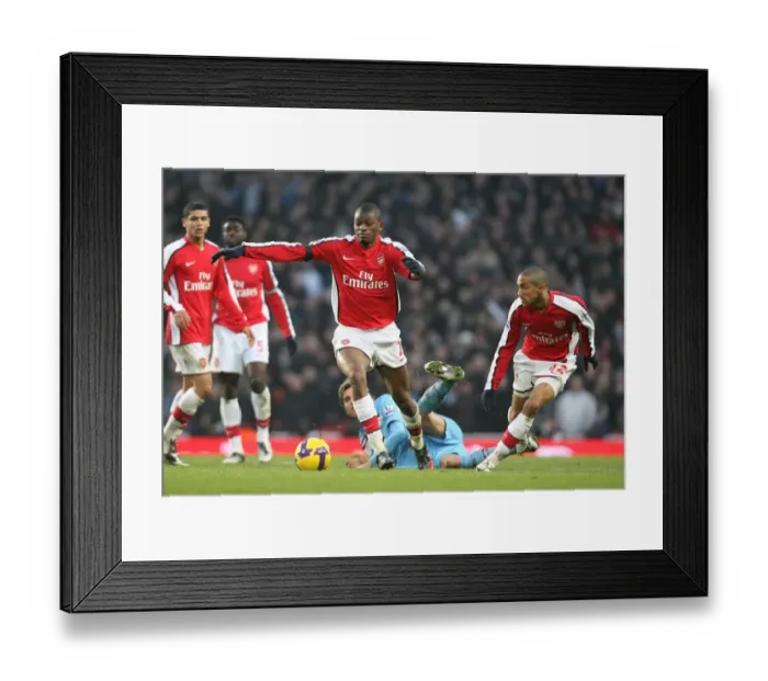 Framed Print : Abou Diaby & Gael Clichy (Arsenal) Framed Print : Abou Diaby & Gael Clichy (Arsenal)