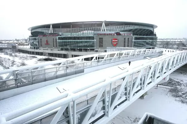 Winter's Embrace: Arsenal's Emirates Stadium