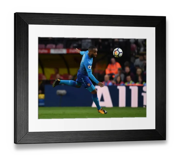 Framed Print : Alex Lacazette in Action: Arsenal vs. Watford, Premier League 2017-18 Framed Print : Alex Lacazette in Action: Arsenal vs. Watford, Premier League 2017-18