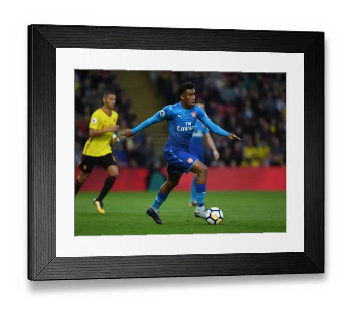 Framed Print : Alex Iwobi in Action: Arsenal vs Watford, Premier League 2017-18 Framed Print : Alex Iwobi in Action: Arsenal vs Watford, Premier League 2017-18