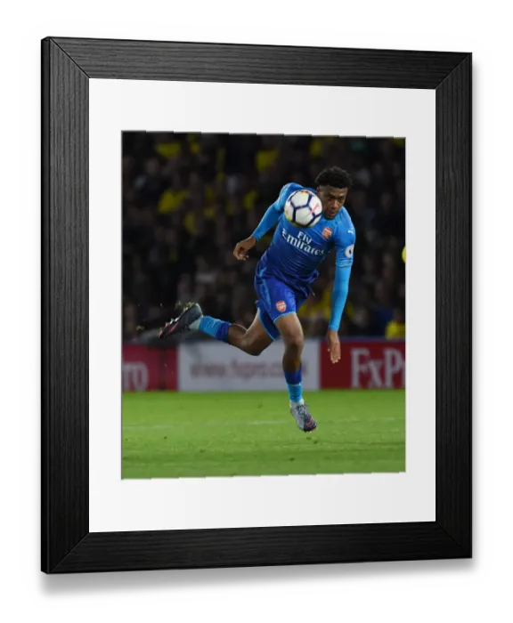 Framed Print : Alex Iwobi in Action: Arsenal vs. Watford, Premier League 2017-18