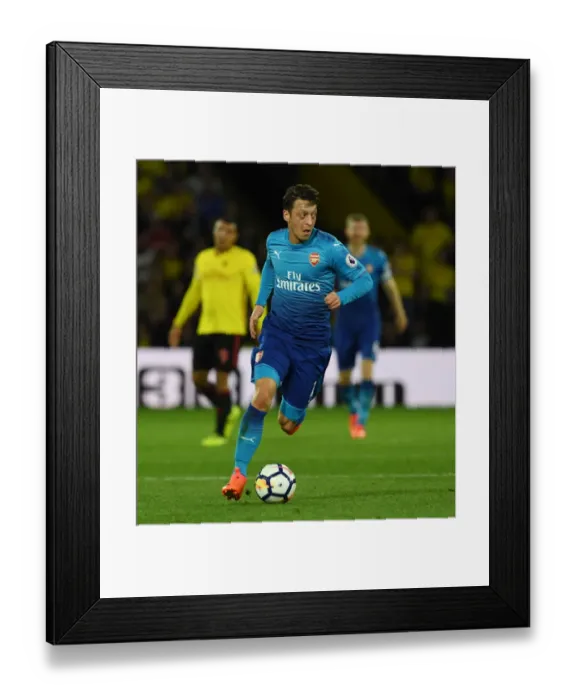 Framed Print : Mesut Ozil in Action: Arsenal vs. Watford, Premier League 2017-18 Framed Print : Mesut Ozil in Action: Arsenal vs. Watford, Premier League 2017-18