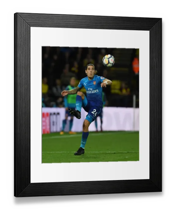 Framed Print : Hector Bellerin in Action: Arsenal vs. Watford, Premier League 2017-18 Framed Print : Hector Bellerin in Action: Arsenal vs. Watford, Premier League 2017-18