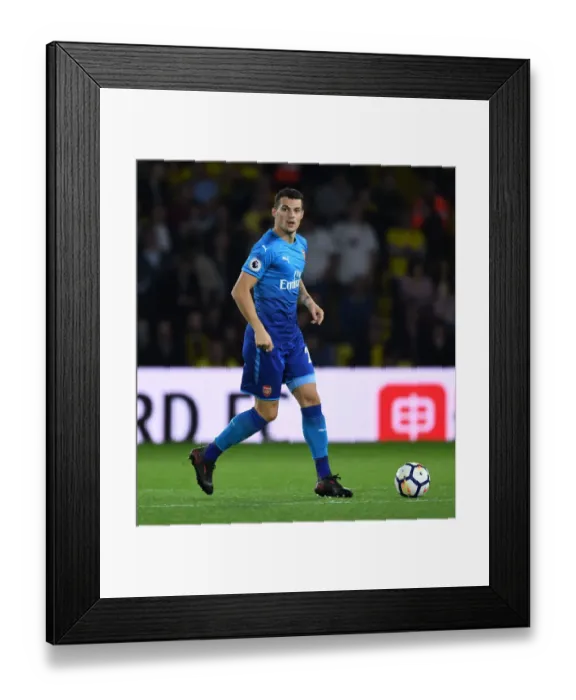 Framed Print : Granit Xhaka in Action: Arsenal vs. Watford, Premier League 2017-18 Framed Print : Granit Xhaka in Action: Arsenal vs. Watford, Premier League 2017-18