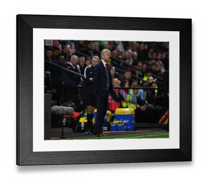Framed Print : Arsene Wenger at Watford: Premier League Clash (2017-18) Framed Print : Arsene Wenger at Watford: Premier League Clash (2017-18)