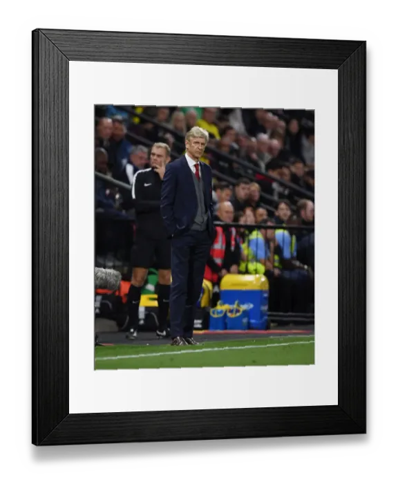 Framed Print : Arsene Wenger at Watford: A Premier League Battle (2017-18)