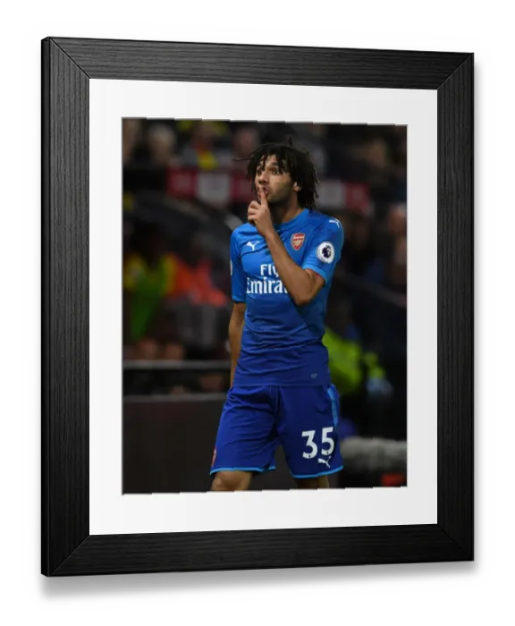 Framed Print : Mohamed Elneny in Action: Arsenal vs. Watford, Premier League 2017-18 Framed Print : Mohamed Elneny in Action: Arsenal vs. Watford, Premier League 2017-18