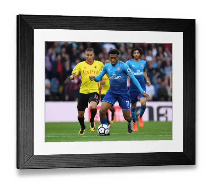 Framed Print : Clash of the Stars: Iwobi vs. Richarlison - A Premier League Face-Off