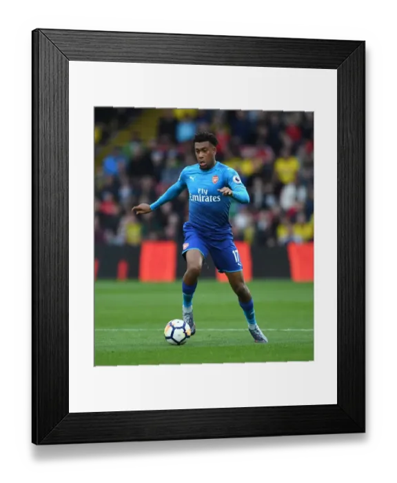 Framed Print : Alex Iwobi (Arsenal). Watford 2: 1 Arsenal. Premier League. Vicarage Road, Watford Framed Print : Alex Iwobi (Arsenal). Watford 2: 1 Arsenal. Premier League. Vicarage Road, Watford