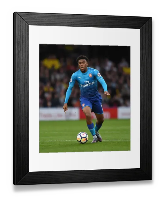 Framed Print : Arsenal's Thrilling Escape: Alex Iwobi's Game-Changing Performance vs. Watford in the Premier League