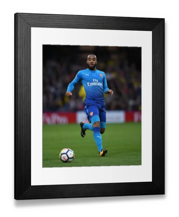 Framed Print : Alexandre Lacazette in Action: Arsenal vs. Watford, Premier League 2017-18 Framed Print : Alexandre Lacazette in Action: Arsenal vs. Watford, Premier League 2017-18