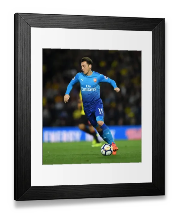 Framed Print : Mesut Ozil in Action: Arsenal vs. Watford, Premier League 2017-18 Framed Print : Mesut Ozil in Action: Arsenal vs. Watford, Premier League 2017-18