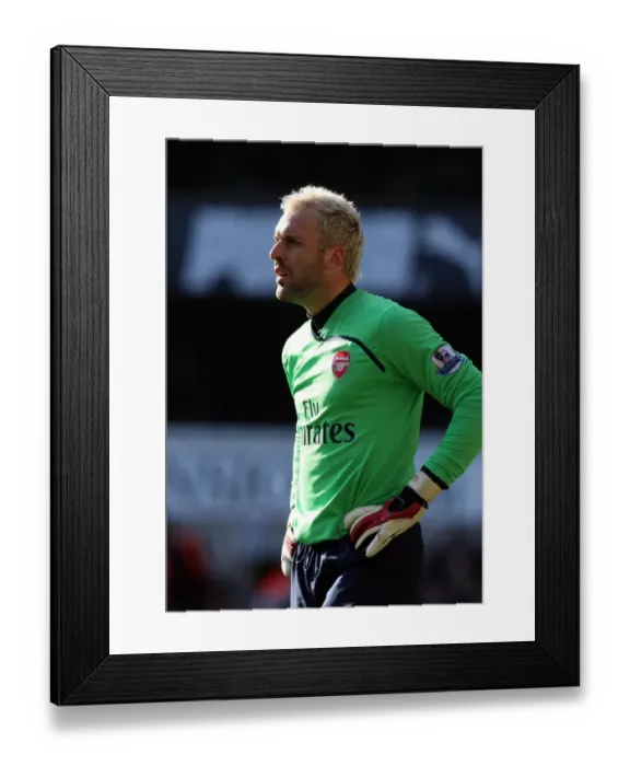 Framed Print : Manuel Almunia's Shutout: Arsenal Holds Tottenham Scoreless in Barclays Premier League Rivalry Framed Print : Manuel Almunia's Shutout: Arsenal Holds Tottenham Scoreless in Barclays Premier League Rivalry
