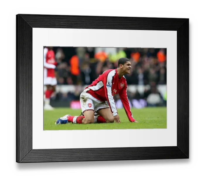 Framed Print : Denilson's Defensive Display: Arsenal Holds Tottenham Scoreless in Barclays Premier League Rivalry Framed Print : Denilson's Defensive Display: Arsenal Holds Tottenham Scoreless in Barclays Premier League Rivalry