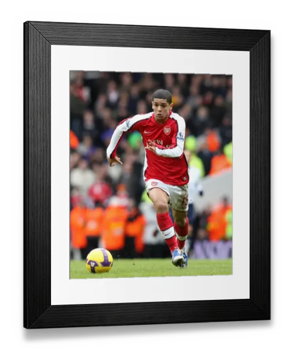 Framed Print : Denilson's Defiant Performance: Arsenal Holds Tottenham Scoreless at White Hart Lane (8 / 2 / 09)