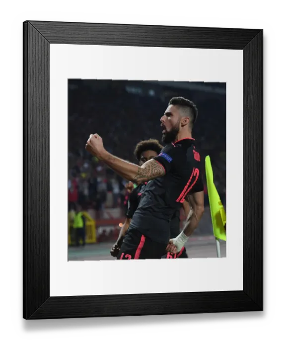 Framed Print : Olivier Giroud's Goal: Arsenal's Victory in Red Star Belgrade (UEFA Europa League 2017-18) Framed Print : Olivier Giroud's Goal: Arsenal's Victory in Red Star Belgrade (UEFA Europa League 2017-18)