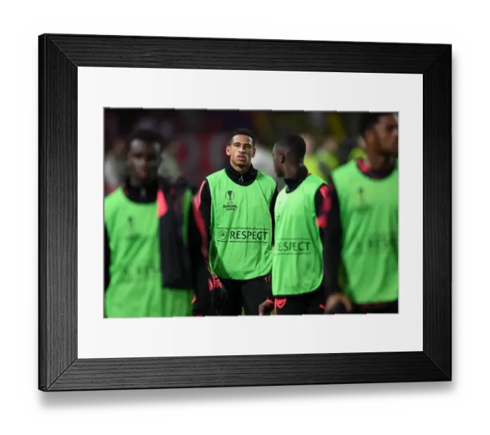 Framed Print : Marcus McGaune (Arsenal). Red Star Belgrade 0: 1 Arsenal Framed Print : Marcus McGaune (Arsenal). Red Star Belgrade 0: 1 Arsenal