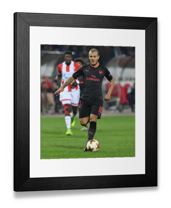 Framed Print : Jack Wilshere: Arsenal's Midfield Maestro Shines in Red Star Belgrade