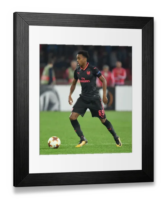 Framed Print : Joe Willock's Breakout Performance: Arsenal's Europa League Triumph over Red Star Belgrade, October 2017