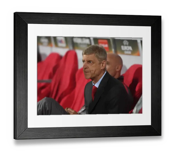 Framed Print : Arsene Wenger Leads Arsenal in Europa League Clash against Red Star Belgrade, October 2017 Framed Print : Arsene Wenger Leads Arsenal in Europa League Clash against Red Star Belgrade, October 2017